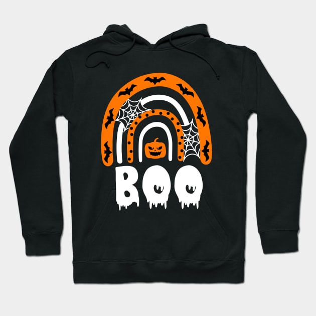 Creepy Boo Rainbow 2 Hoodie by machmigo